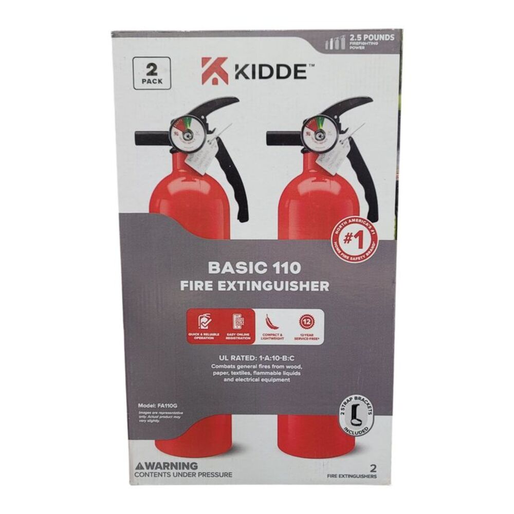 Kidde Multi Purpose Fire Extinguisher for Home, Office, Dorm, Residential,